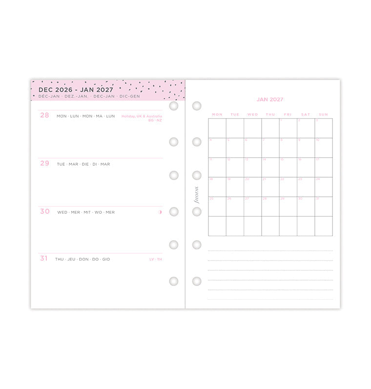 filofax-confetti-kalender-pocket-2027-1-woche-2-seiten-kalendereinlage image 5