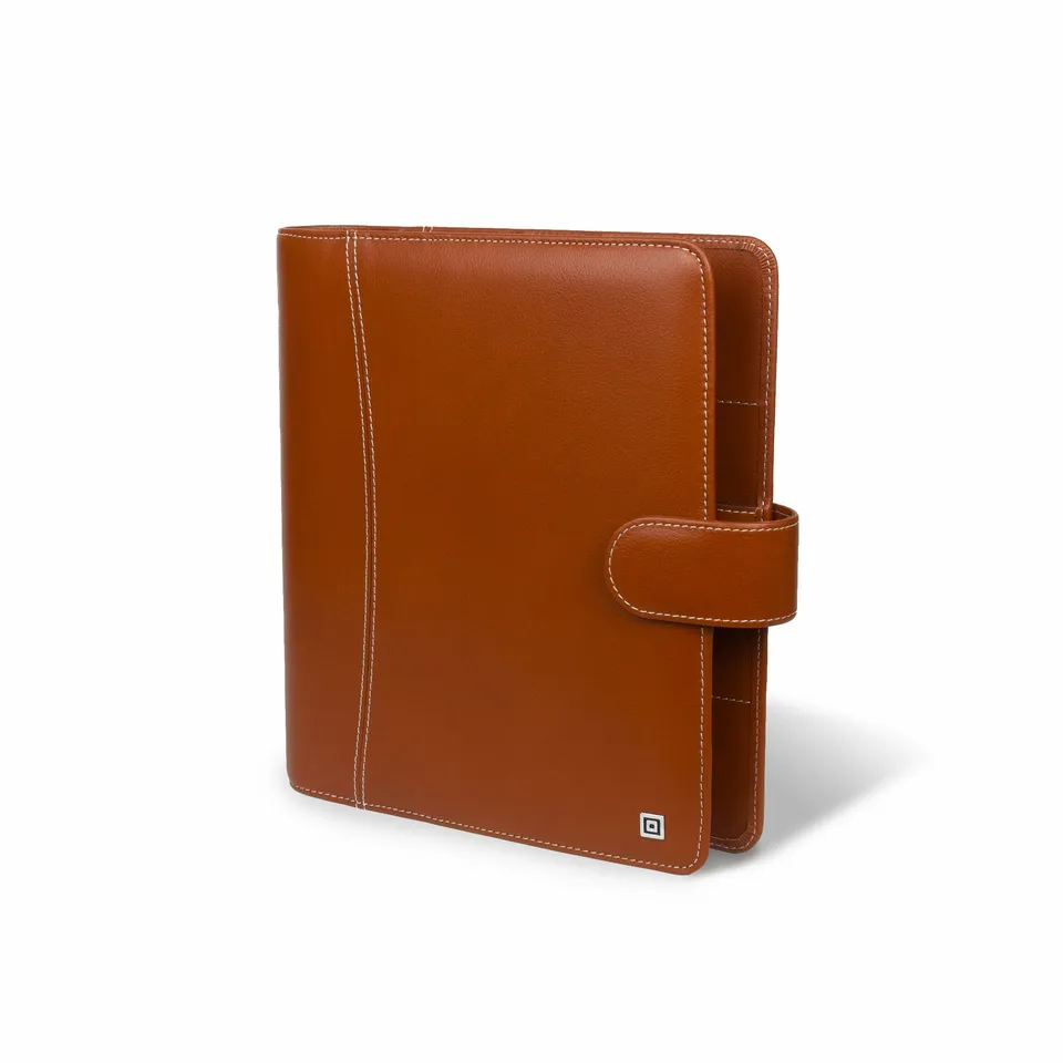 time-system-montana-a5-ringbuch-25-mm-braun-mit-verschlusslasche-italienisches-l image 1