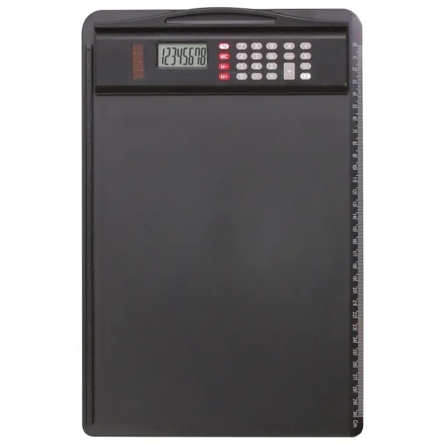 alassio-klemmbrett-cremona-in-schwarz-aus-abs-mit-dual-power-taschenrechner image 1