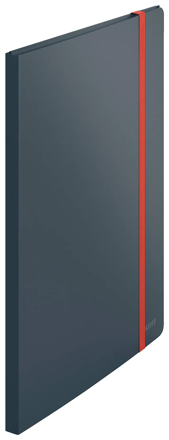 leitz-cosy-sichtbuch-a4-samtgrau-46700089-20-h-llen-f-r-40-blatt-mit-gummiband image 1