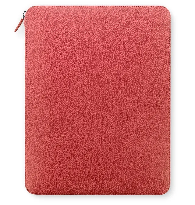 filofax-finsbury-a4-zip-folio-coral-leder-mit-rei-verschluss image 1