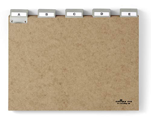durable-leitregister-a-z-pressspan-a5-quer-5-5-teilung-braun image 6