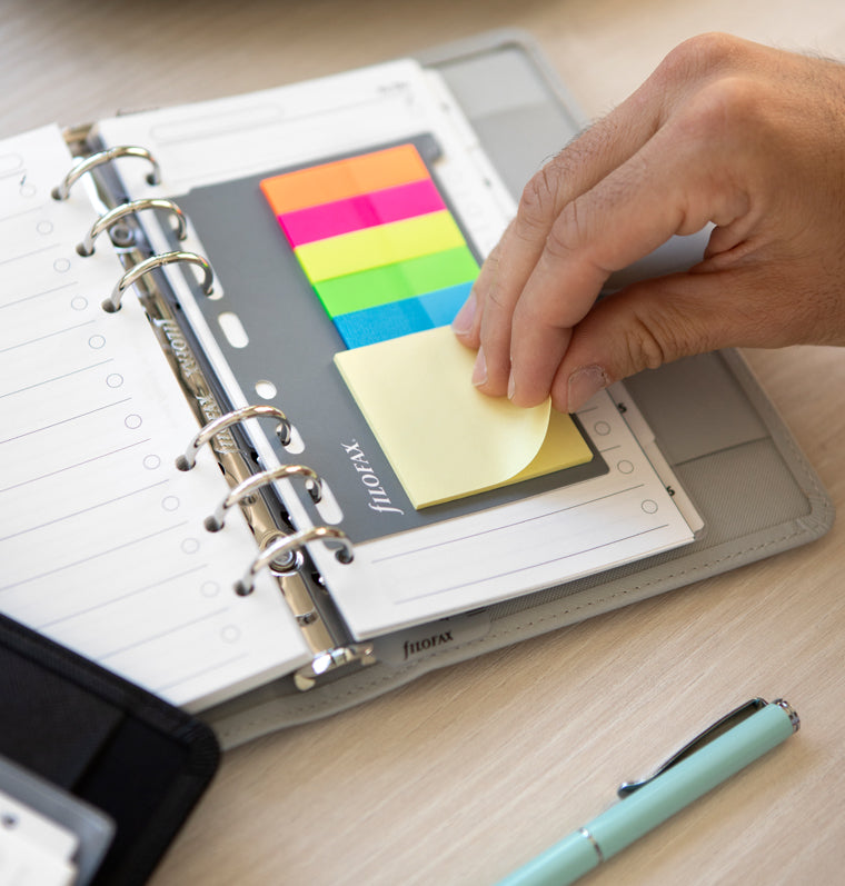 filofax-haftnotizen-sortiert-large-organiser-einlage image 4