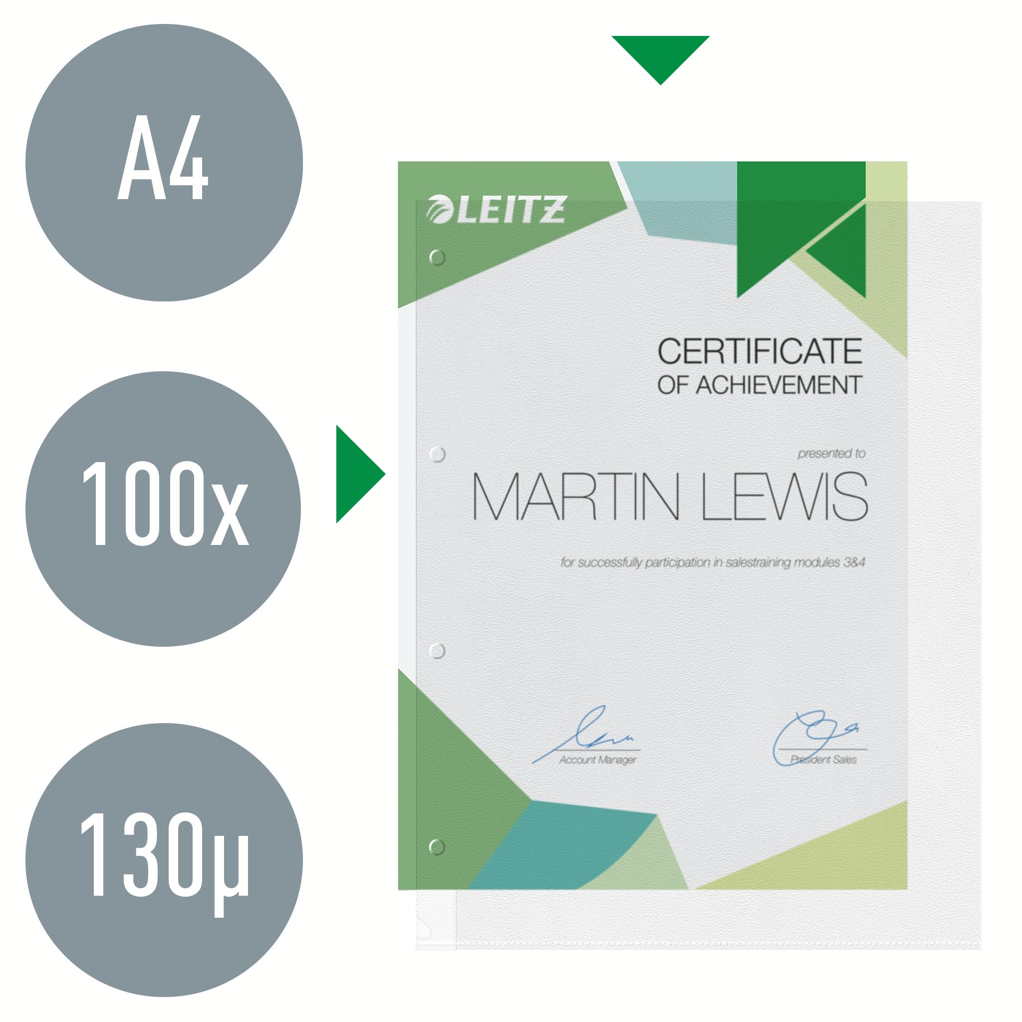 leitz-prospekth-llen-a4-genarbt-0-13-mm-oben-offen-4784-00-03 image 2
