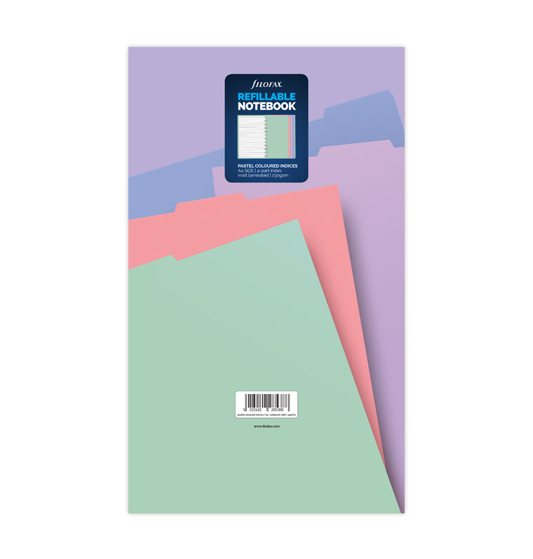 filofax-4er-blanko-notebook-trennbl-tter-pastel-a4 image 3