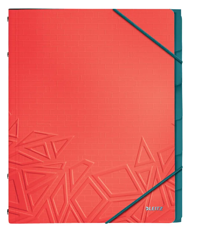 leitz-urban-chic-ordnungsmappe-a4-39490020-6-f-cher-rot-200-blatt image 1