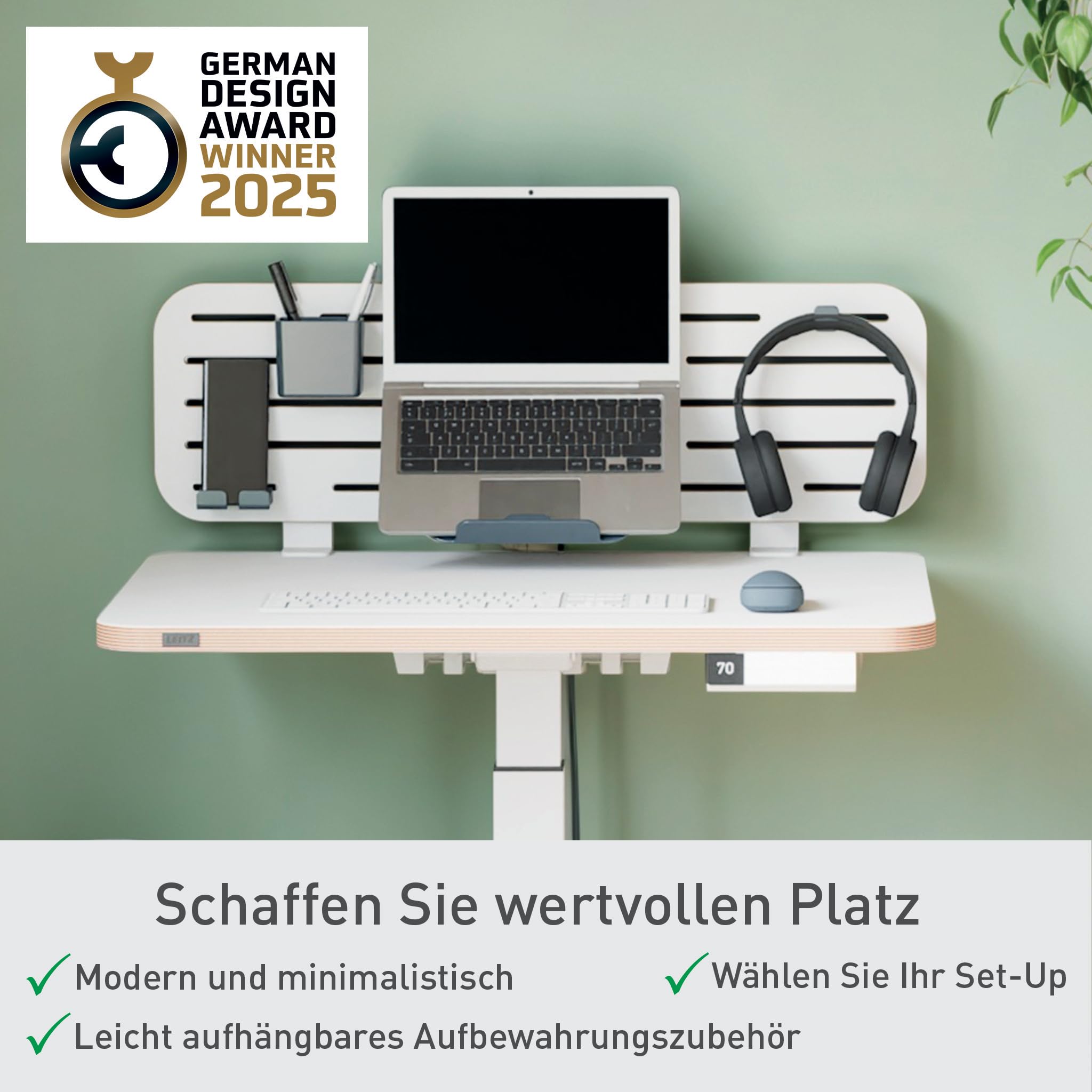 leitz-ergo-pegboard-schreibtisch-organizer-80x25cm-wei-65490000 image 3