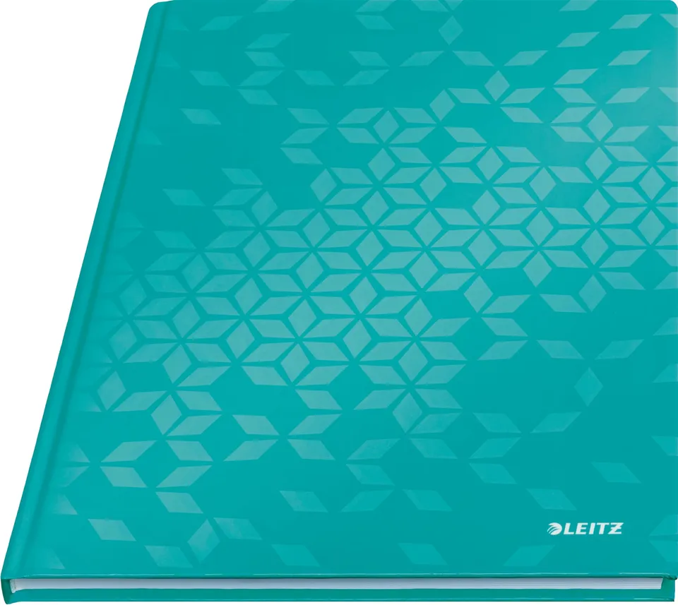leitz-wow-notizbuch-a4-kariert-hardcover-160-seiten-eisblau image 1