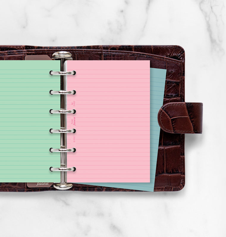 filofax-fashion-notizpapier-liniert-sortiert-pocket-organiser-einlage image 2