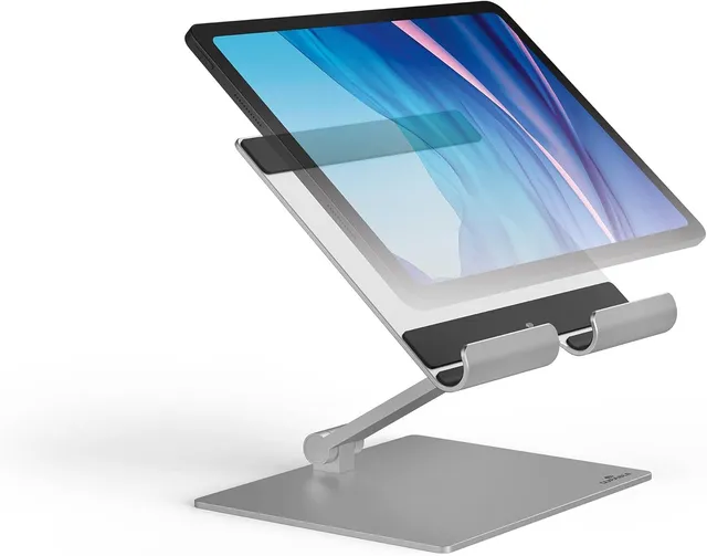 durable-tablet-tischst-nder-rise-894023-faltbar-silber image 1