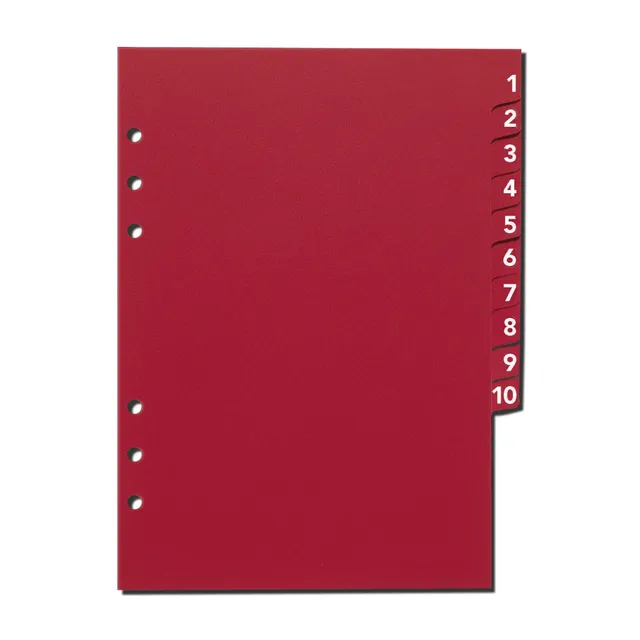 time-system-bus-databank-index-1-10-register-a5-kunststoff image 1