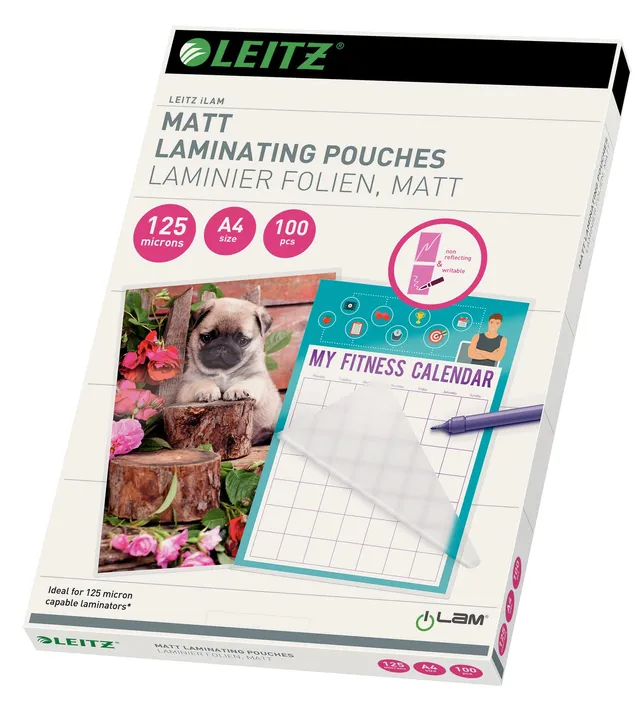 leitz-hei-laminierfolien-a4-matt-125-mic-100er-pack-16926 image 1
