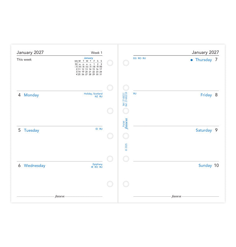 filofax-wochenkalender-1-woche-2-seiten-englisch-pocket-2027-recyclingpapier image 4