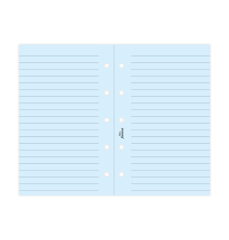 filofax-notizpapier-mini-liniert-blau-20-blatt-einlage image 5