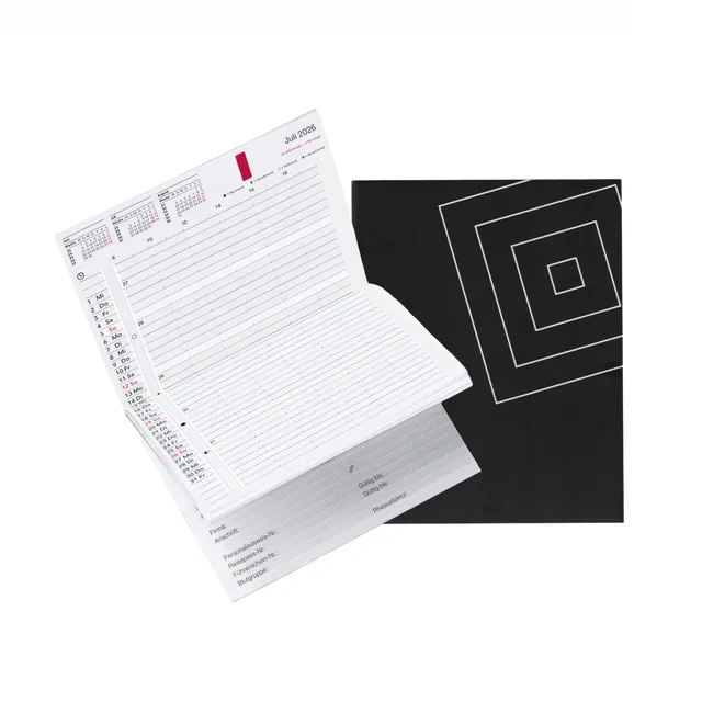 time-system-rem-taschenkalender-2026-de-hardcover-woche-auf-2-seiten image 1