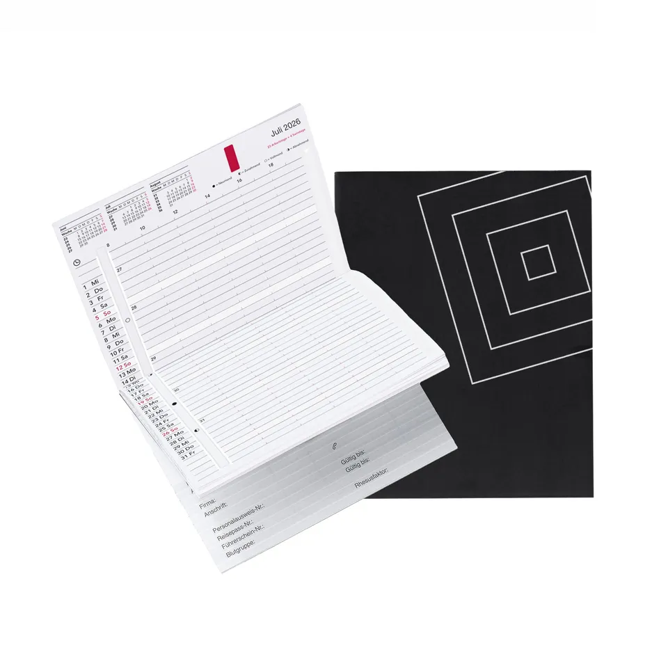 time-system-rem-taschenkalender-2026-de-hardcover-woche-auf-2-seiten image 1
