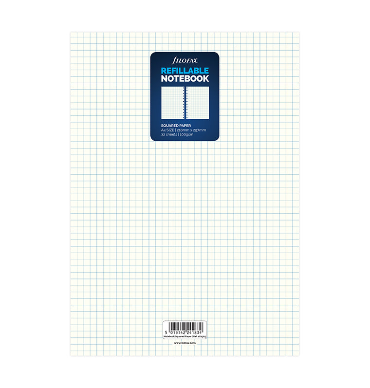 filofax-notebook-nachf-llung-a4-kariert-einlagen-f-r-nachf-llbare-notizb-cher image 1