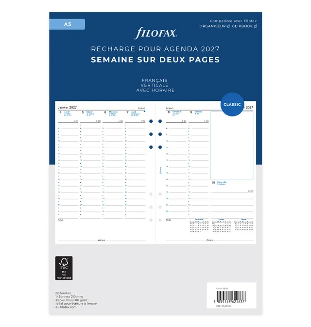 filofax-the-original-kalendereinlage-a5-2027-1-woche-2-seiten-franz-sisch image 1