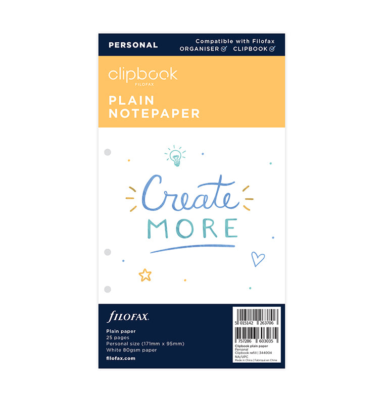 filofax-clipbook-notizpapier-wei-blanko-personal image 1