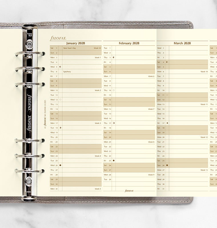 filofax-jahresplaner-englisch-a5-2028-cotton-cream image 2