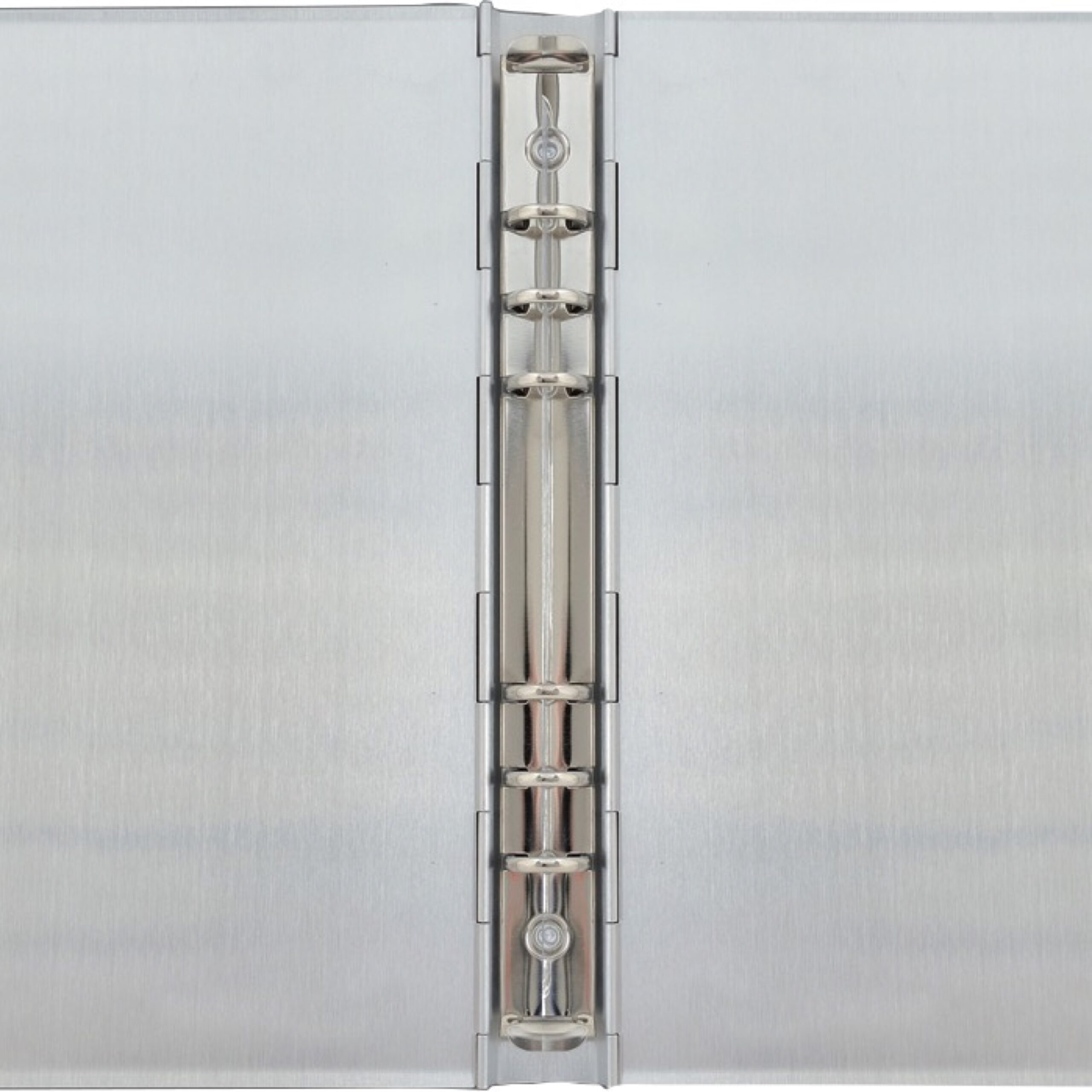 alassio-rimini-notizbuch-aluminium-silber-24-5x18-5cm-ringmechanik image 1