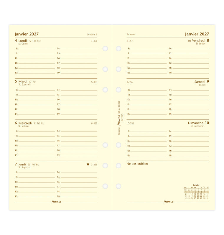 filofax-kalendereinlage-personal-2027-1-woche-2-seiten-franz-sisch image 4