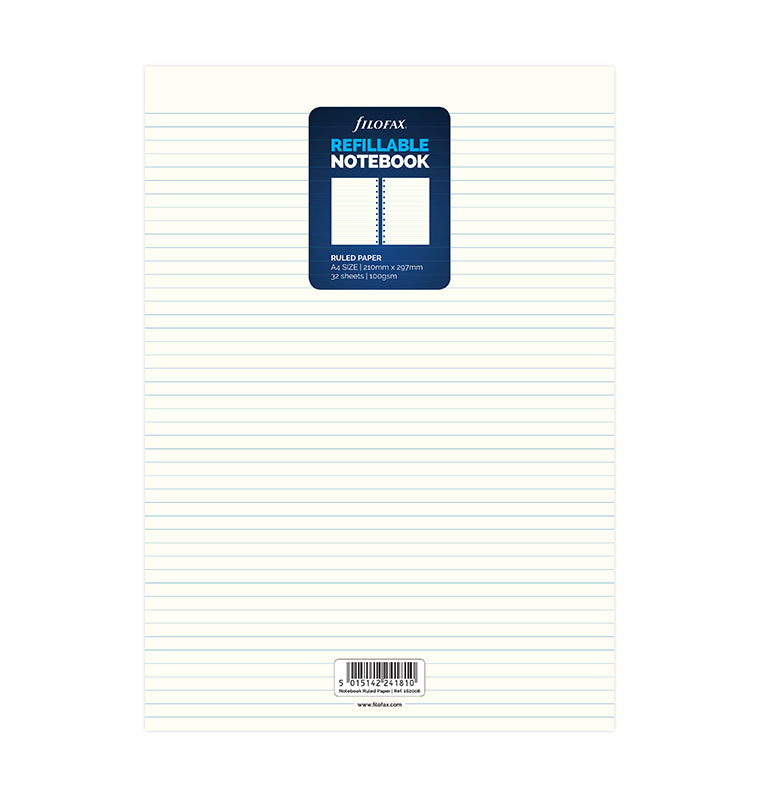 filofax-notebook-einlage-a4-liniert-nachf-llung image 1
