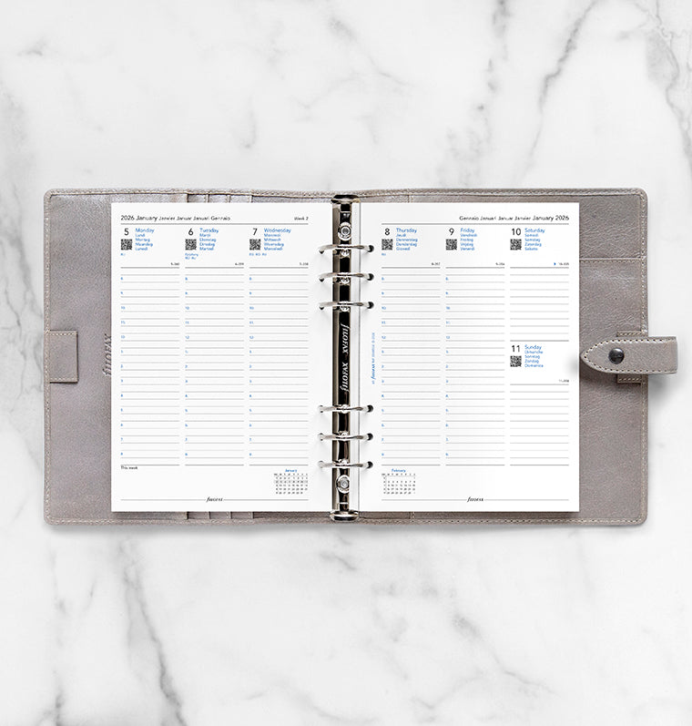 filofax-kalendereinlage-a5-2026-1-woche-2-seiten-multilingual image 3