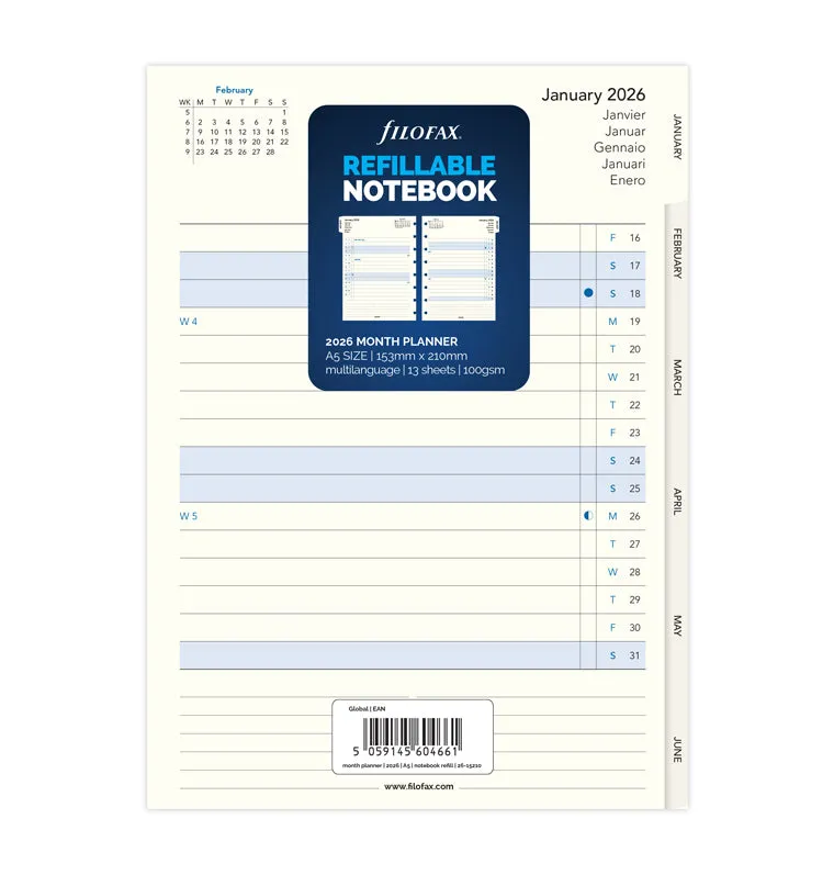 filofax-notebook-monatsplaner-a5-2026-mit-tabs-nachf-ll-einlage image 1