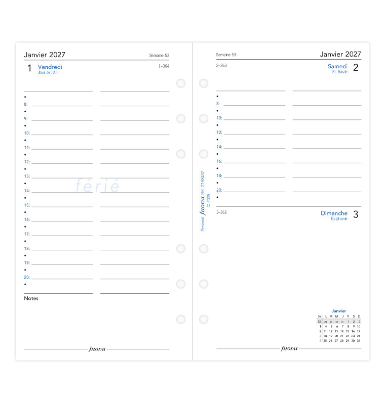 filofax-2027-personal-kalendereinlage-1-tag-1-seite-franz-sisch image 4