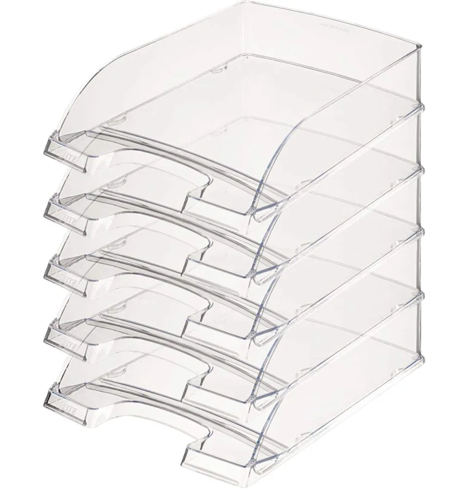 leitz-plus-briefkorb-standard-a4-5er-pack-glasklar image 1