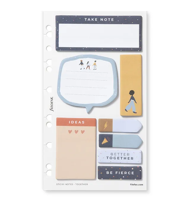 filofax-together-sticky-notes-haftnotizen-set-personal-a5 image 1