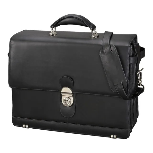 alassio-aktentasche-monza-leder-laptopfach-schwarz image 1