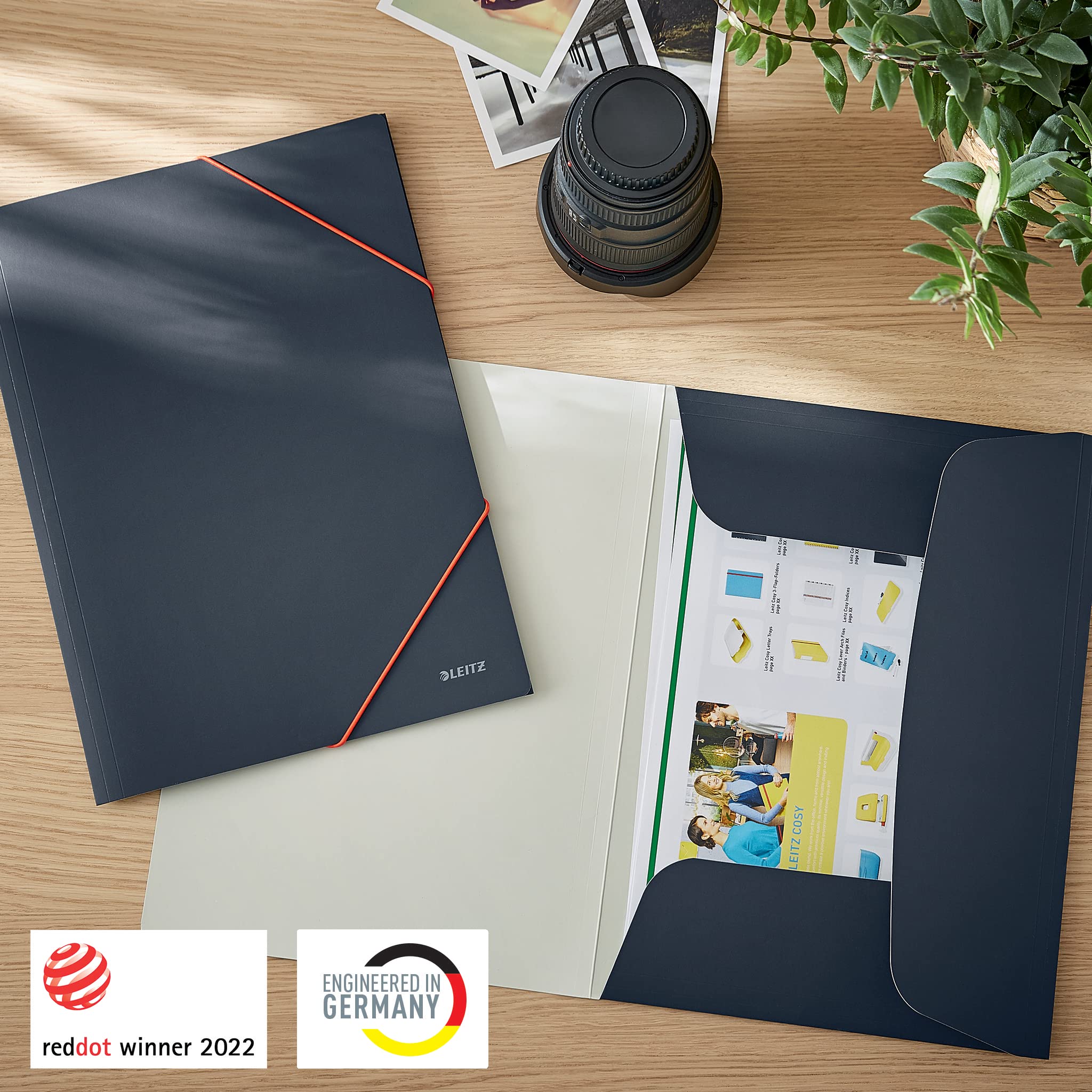 leitz-cosy-a4-eckspannermappe-f-r-150-blatt-samtgrau-30020089 image 3