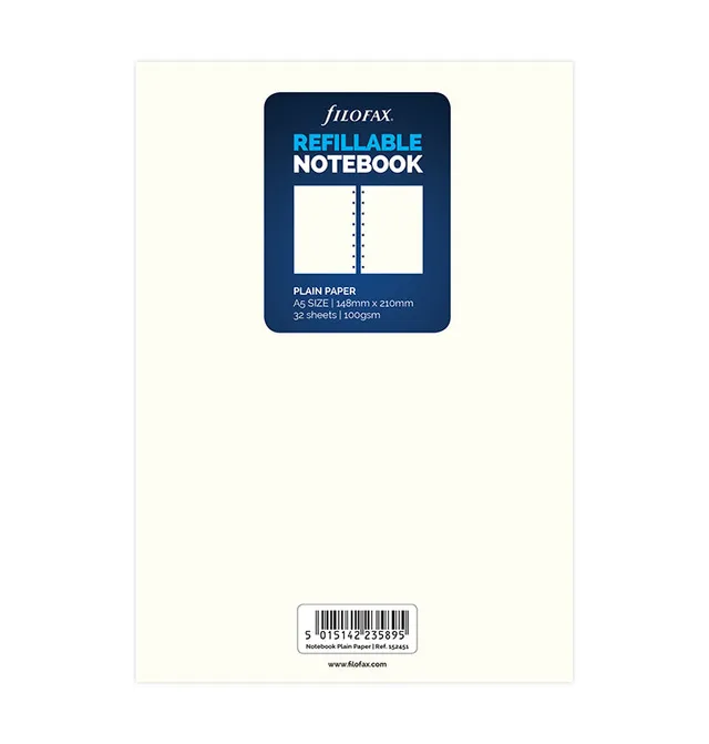 filofax-notebook-a5-nachf-llung-blanko-einlagen image 1