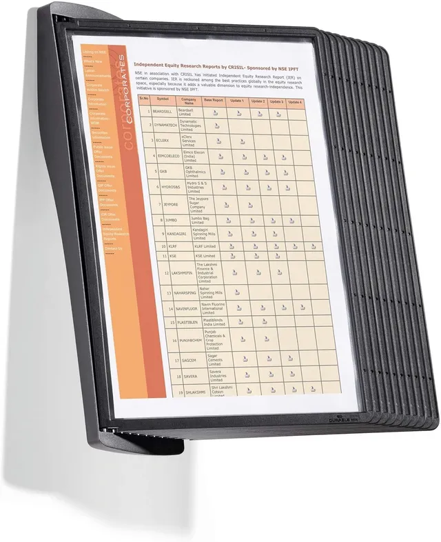 durable-sherpa-style-wall-sichttafelsystem-585401-a4-10-tafeln-schwarz image 1