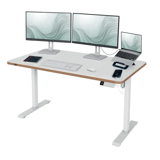 leitz-ergo-elektrischer-stehschreibtisch-140-x-80-cm-h-henverstellbar-72-118-cm image 1