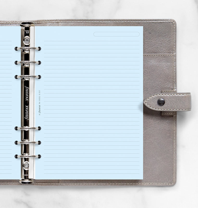 filofax-notizpapier-blau-liniert-a5-20-blatt-organiser-einlage image 2