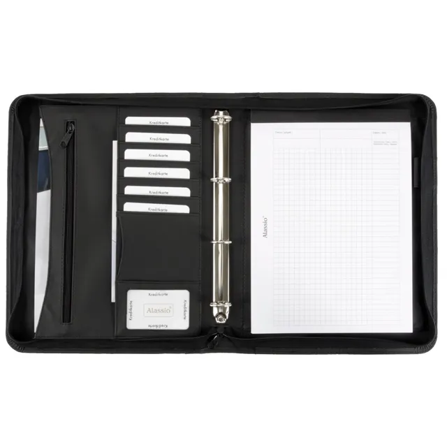 alassio-ringbuchmappe-a4-rondo-schwarz-mit-rei-verschluss image 1