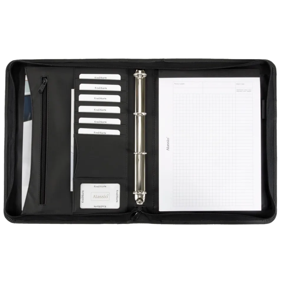 alassio-ringbuchmappe-a4-rondo-schwarz-mit-rei-verschluss image 1