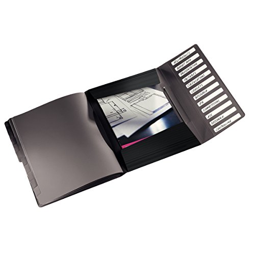 leitz-solid-ordnungsmappe-pp-a4-12-f-cher-schwarz image 7