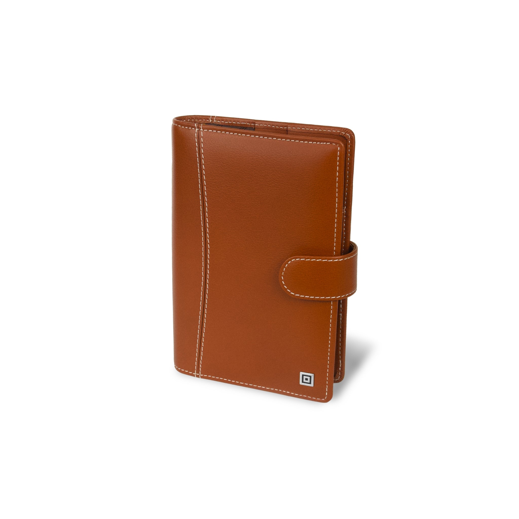 time-system-compact-montana-ringbuch-braun-mit-verschlusslasche-leder-planer image 1
