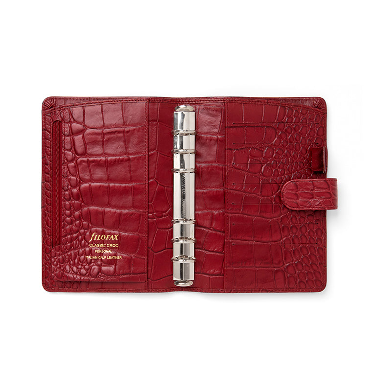 filofax-classic-croc-personal-organiser-kalbleder-mit-krokopr-gung image 3