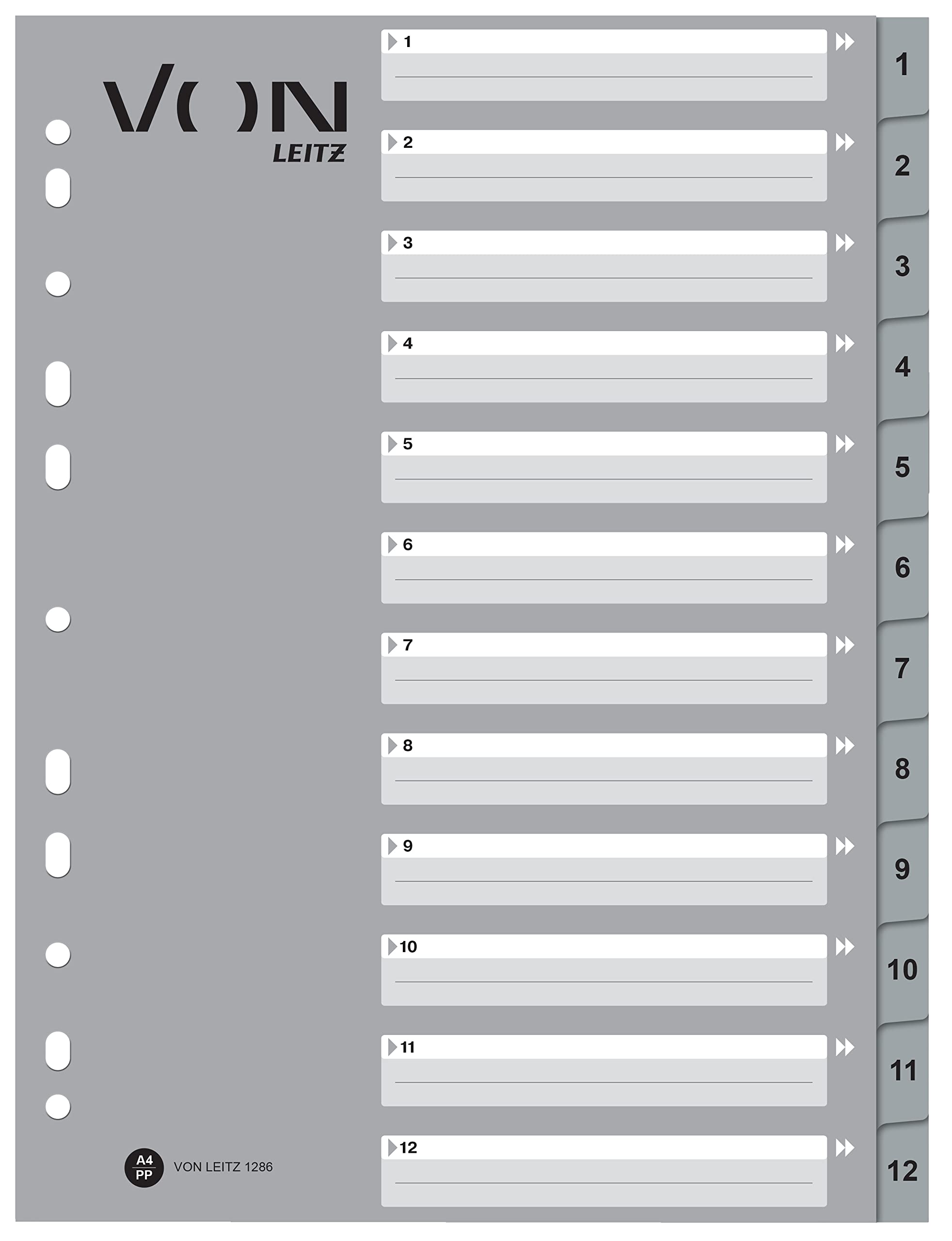 leitz-zahlen-register-1-31-a4-extra-breit-pp-grau-10er-pack-12770085 image 7