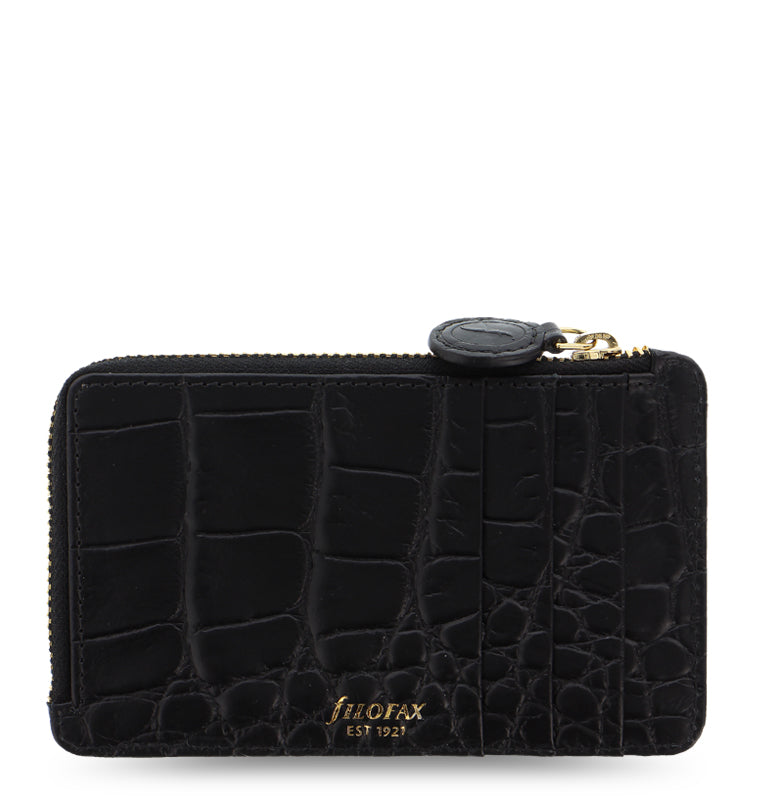 filofax-classic-croc-kartenh-lle-mit-zip-aus-leder image 1
