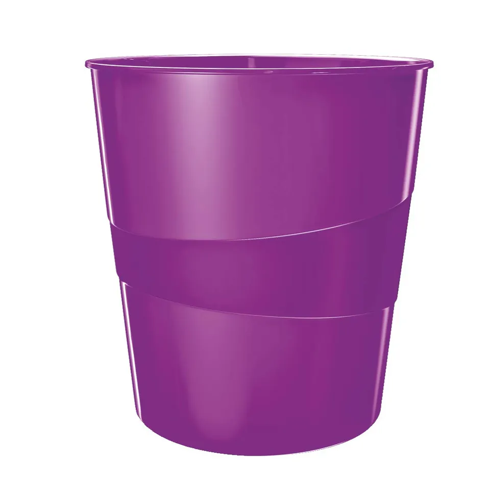 leitz-wow-papierkorb-15-liter-kunststoff-violett-metallic image 1