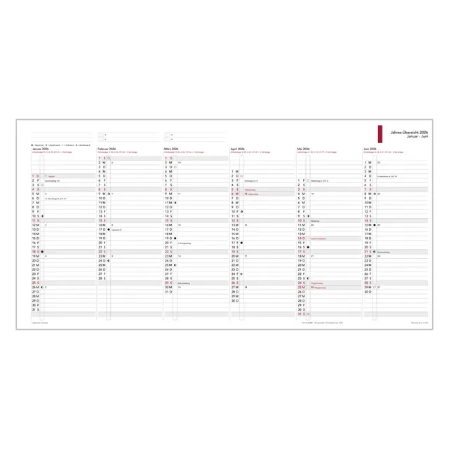 time-system-business-a5-jahres-bersicht-2026-zum-auffalten-5-st-ck image 1