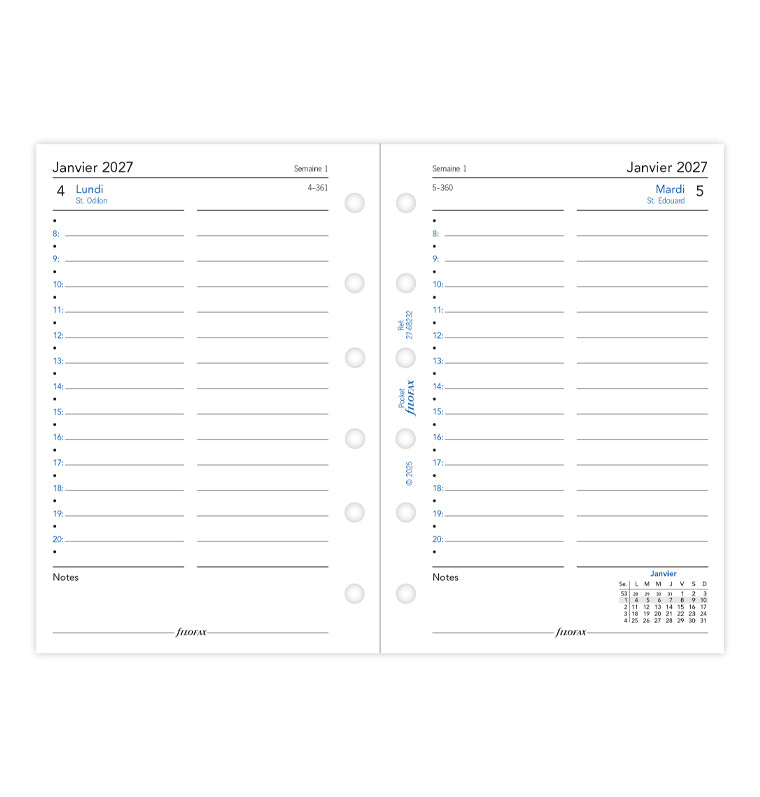 filofax-pocket-kalendereinlage-2027-1-tag-1-seite-franz-sisch image 4