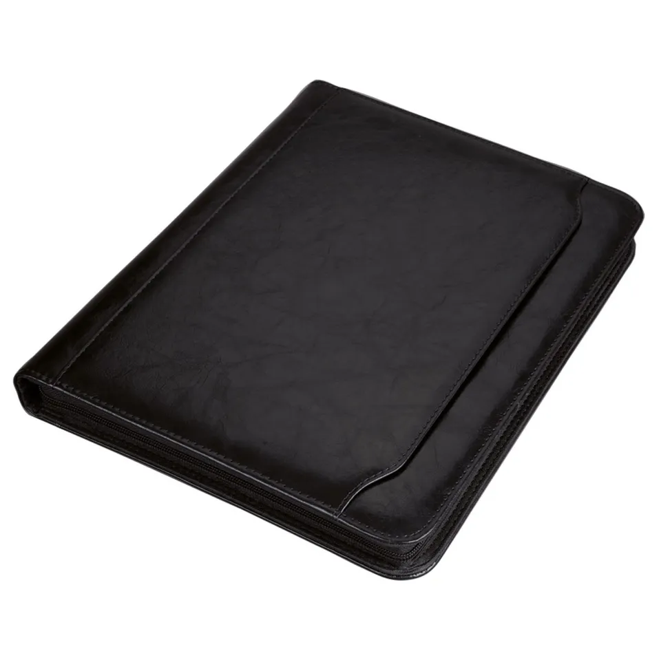 alassio-ringbuchmappe-a4-massa-mit-rei-verschluss-und-taschenrechner-in-schwarz image 1