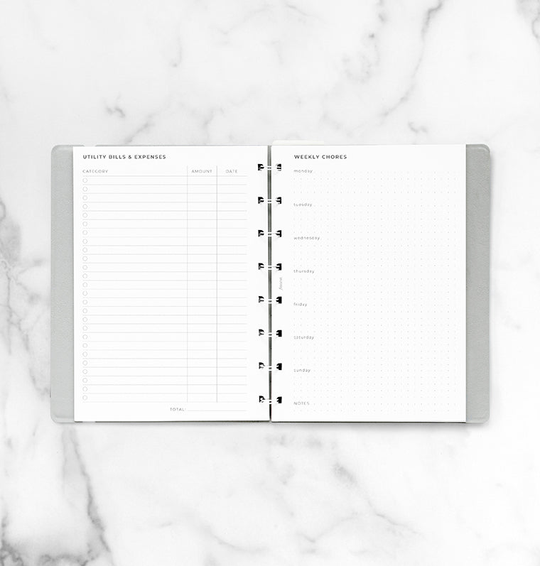 filofax-notebook-haushalts-planer-einlage-a5 image 3